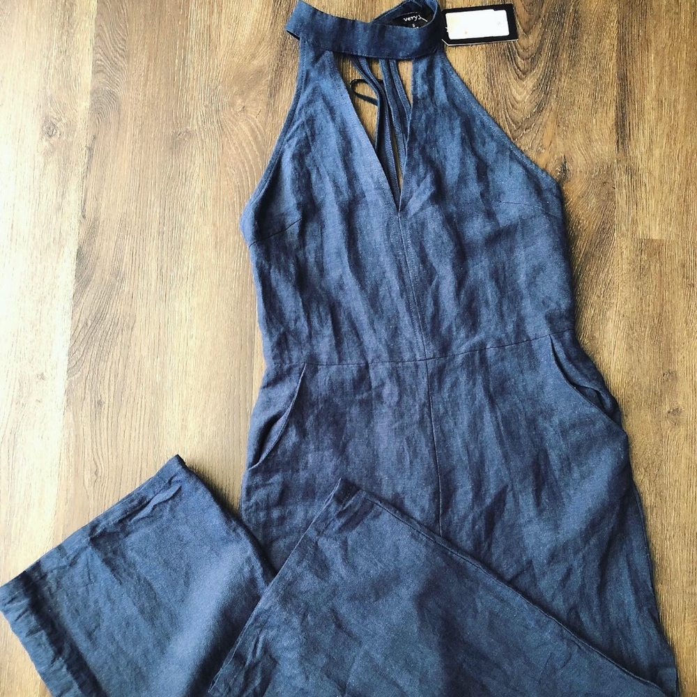 Amour Jean Cropped Jumpsuit